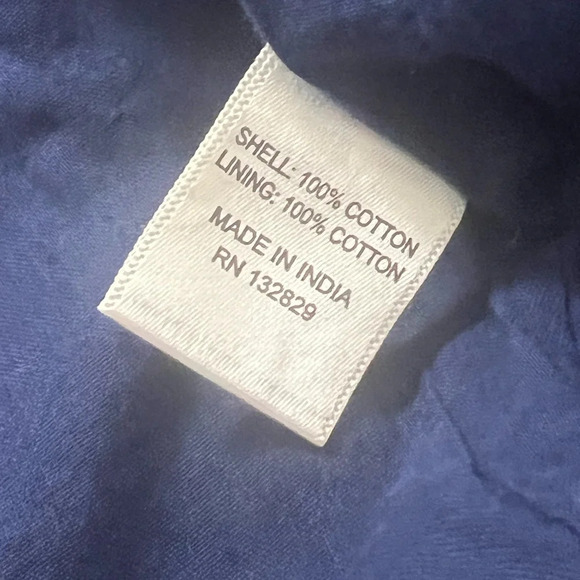 Lovers + Friends navy blue eyelet lace 
Thea Top in Deep Navy tie front top - Picture 9 of 9